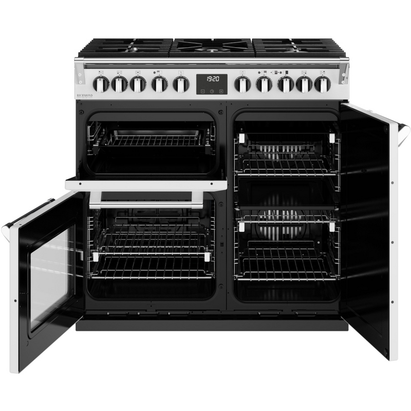 Stoves Richmond Deluxe ST DX RICH D900DF IWH 90cm Dual Fuel Range Cooker (Discontinued)