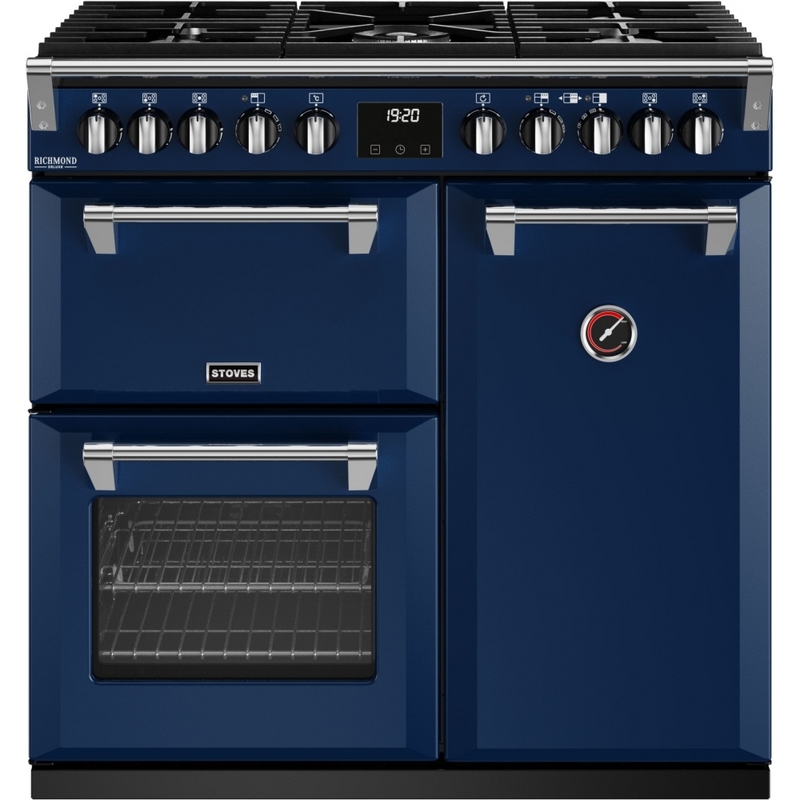 Stoves Richmond Deluxe ST DX RICH D900DF MBL 90cm Dual Fuel Range Cooker (Discontinued)