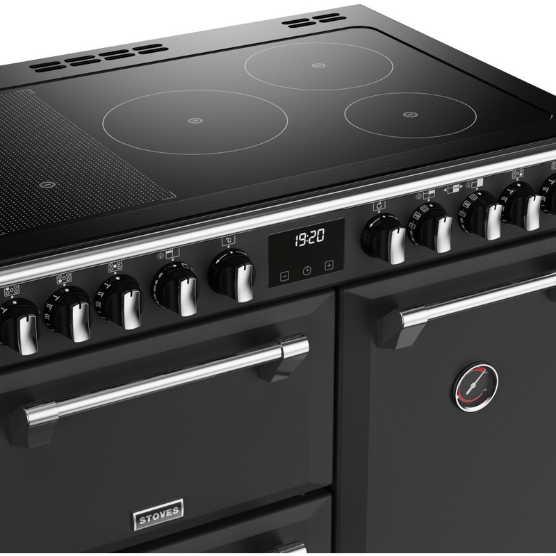 Stoves Richmond Deluxe ST DX RICH D900Ei RTY AGR 90cm Electric Induction (Rotary Control) Range Cooker (Discontinued)