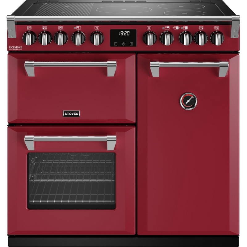 Stoves Richmond Deluxe ST DX RICH D900Ei RTY CRE 90cm Electric Induction (Rotary Control) Range Cooker (Discontinued)