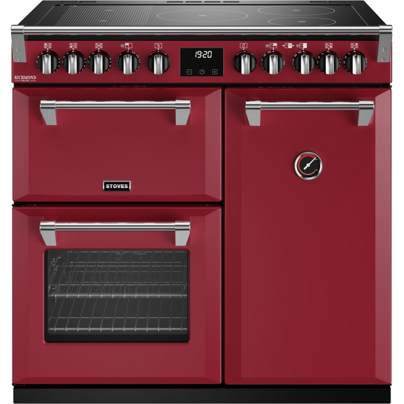 Stoves Richmond Deluxe ST DX RICH D900Ei RTY CRE 90cm Electric Induction (Rotary Control) Range Cooker