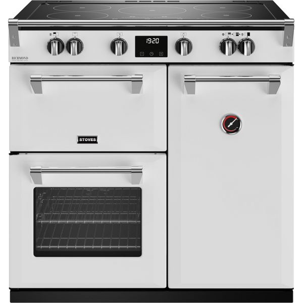 Stoves Richmond Deluxe ST DX RICH D900Ei TCH IWH 90cm Electric Induction (Touch Control) Range Cooker (Discontinued)