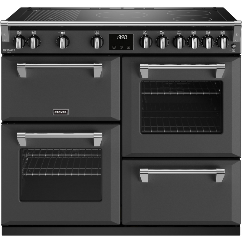 Stoves Richmond Deluxe ST DX RICH D1000Ei RTY AGR 100cm Electric Induction (Rotary Control) Range Cooker