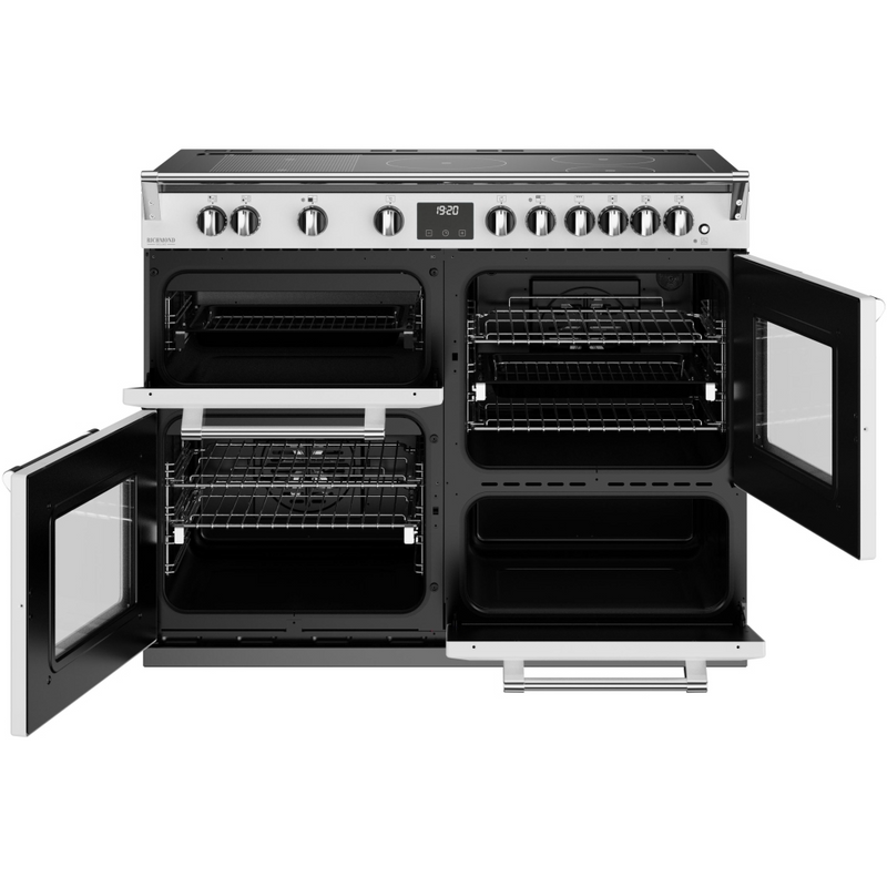 Stoves Richmond Deluxe ST DX RICH D1100Ei RTY IWH 110cm Electric Induction (Rotary Control) Range Cooker (Discontinued)