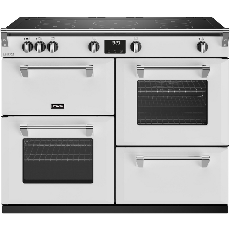 Stoves Richmond Deluxe ST DX RICH D1100Ei TCH IWH 110cm Electric Induction (Touch Control) Range Cooker (Discontinued)