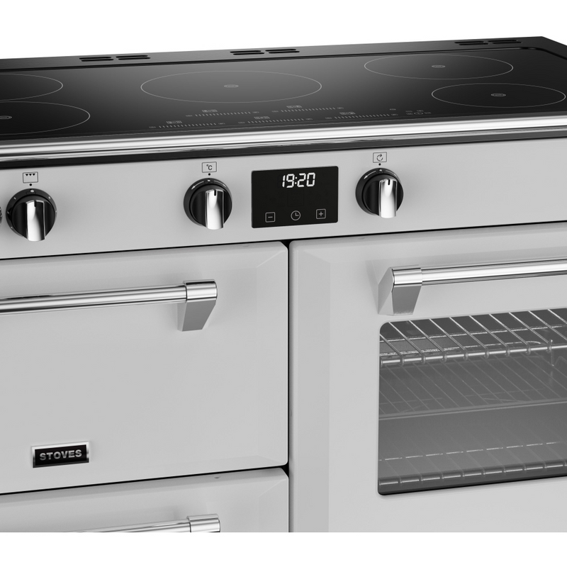 Stoves Richmond Deluxe ST DX RICH D1100Ei TCH IWH 110cm Electric Induction (Touch Control) Range Cooker (Discontinued)