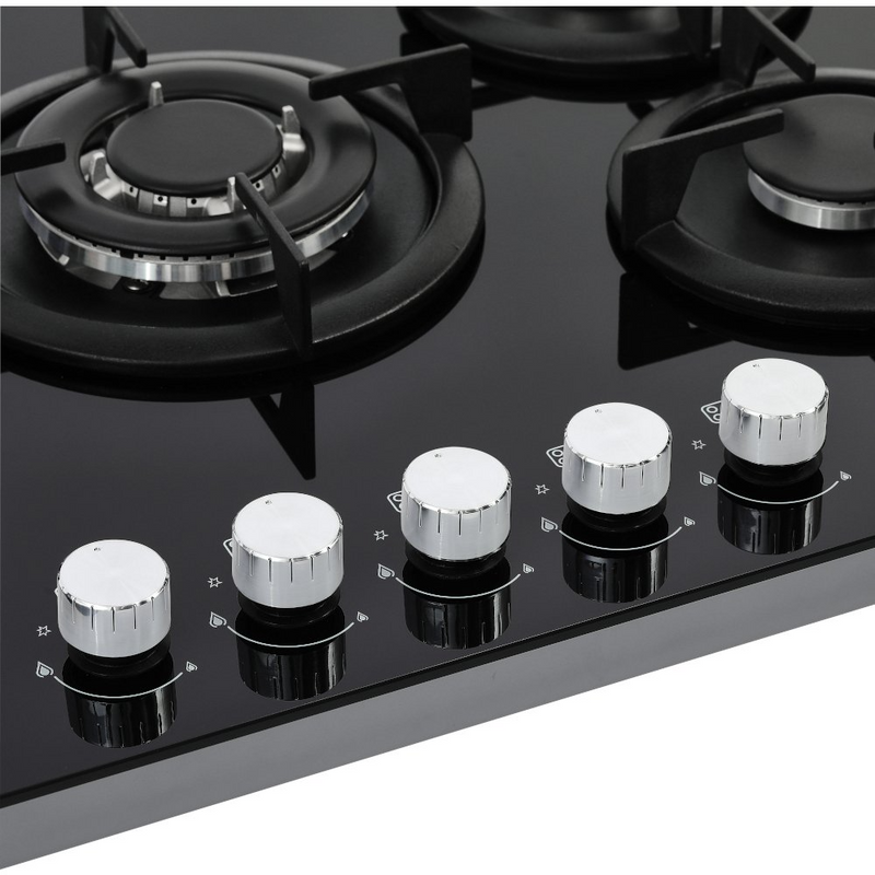 Belling BEL GTG753RI BLK 75cm Gas Through Glass Hob (Discontinued)