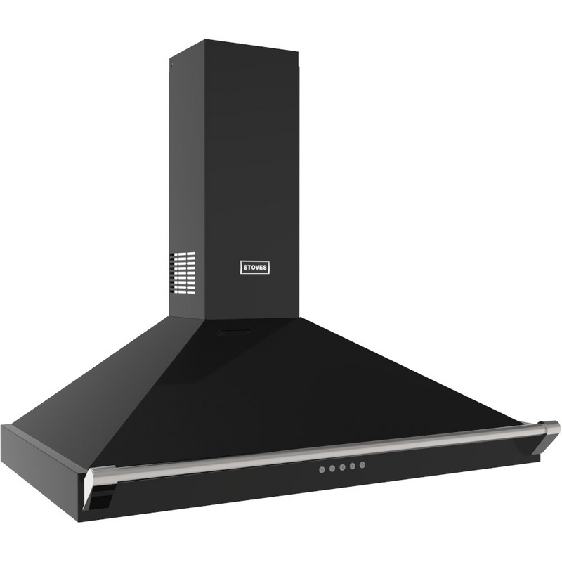 Stoves ST RICHMOND CHIM 100PYR BLK 100cm Pyramid Hood (Discontinued)
