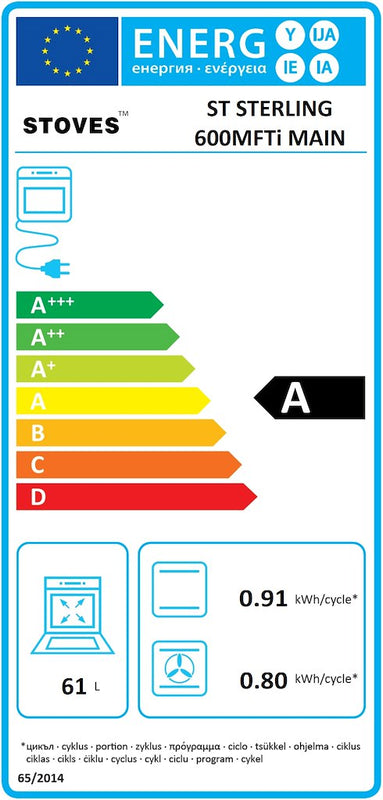 Stoves STERLING 600MFTi SS 60cm Electric Cooker (Discontinued)