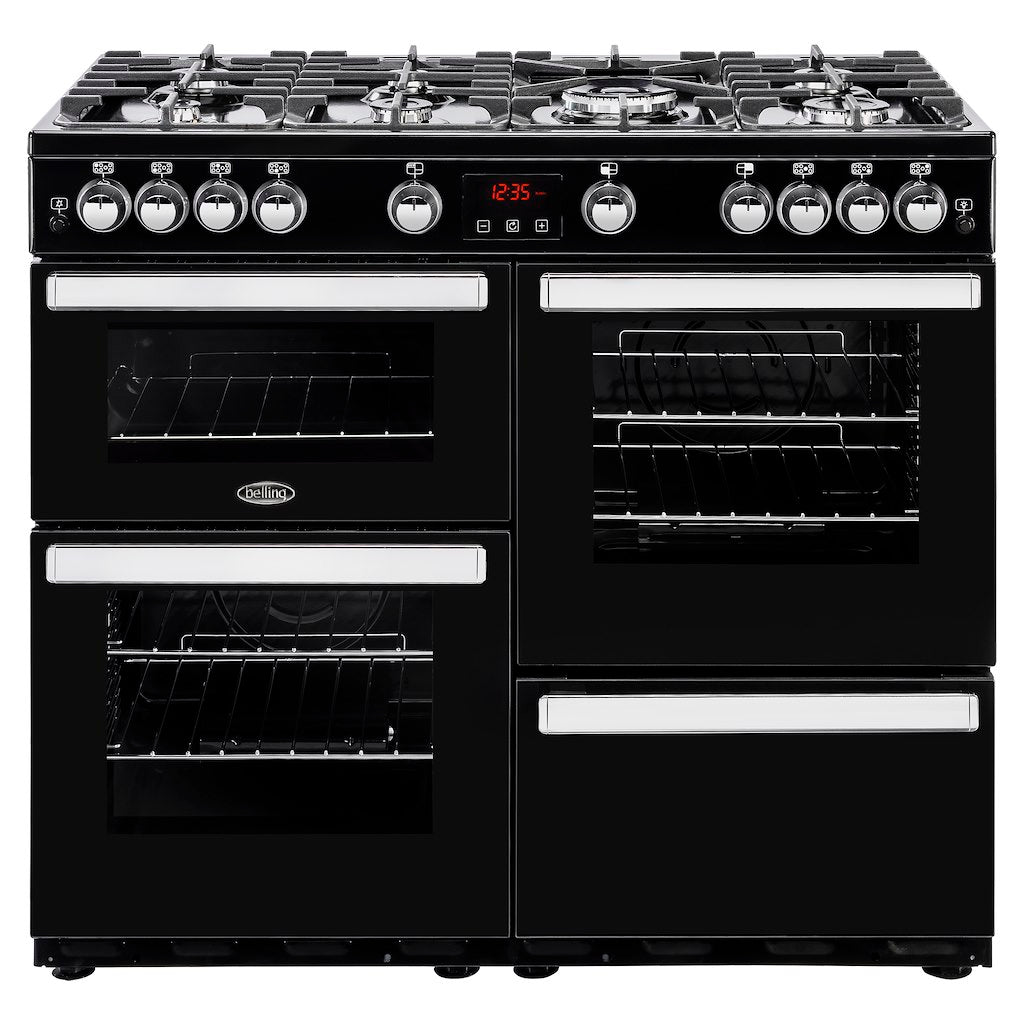 Belling Cookcentre X100G BLK 100cm Gas Range Cooker (Discontinued ...