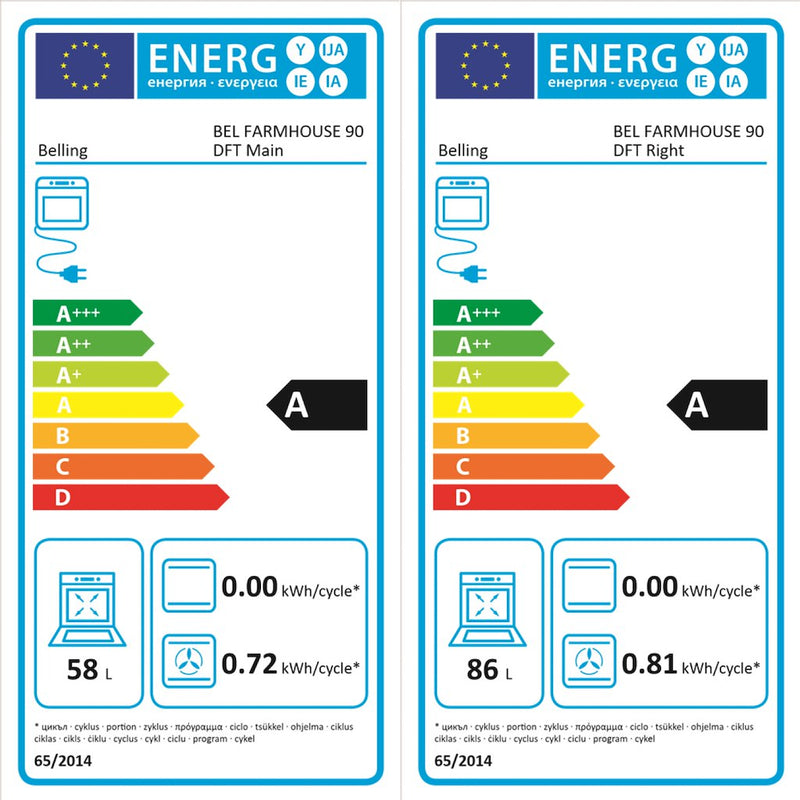 Belling  Farmhouse 90DFT B 90cm Dual Fuel Range Cooker (Discontinued)