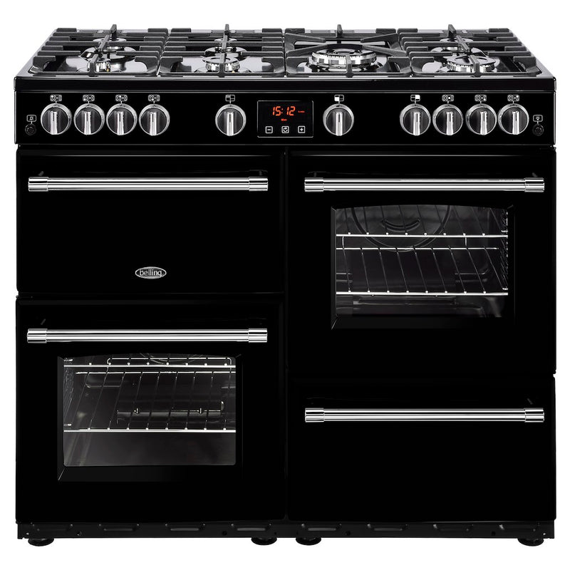 Belling Farmhouse X100G BLK 100cm Gas Range Cooker (Discontinued)