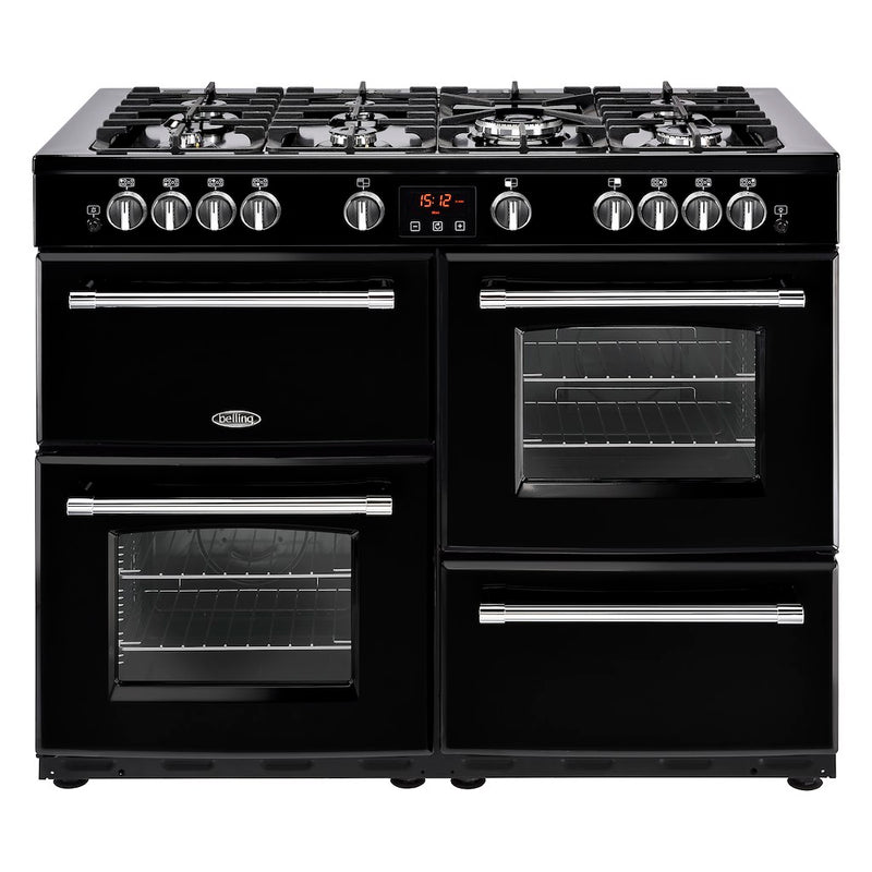 Belling  Farmhouse 110DFT B 110cm Dual Fuel Range Cooker (Discontinued)