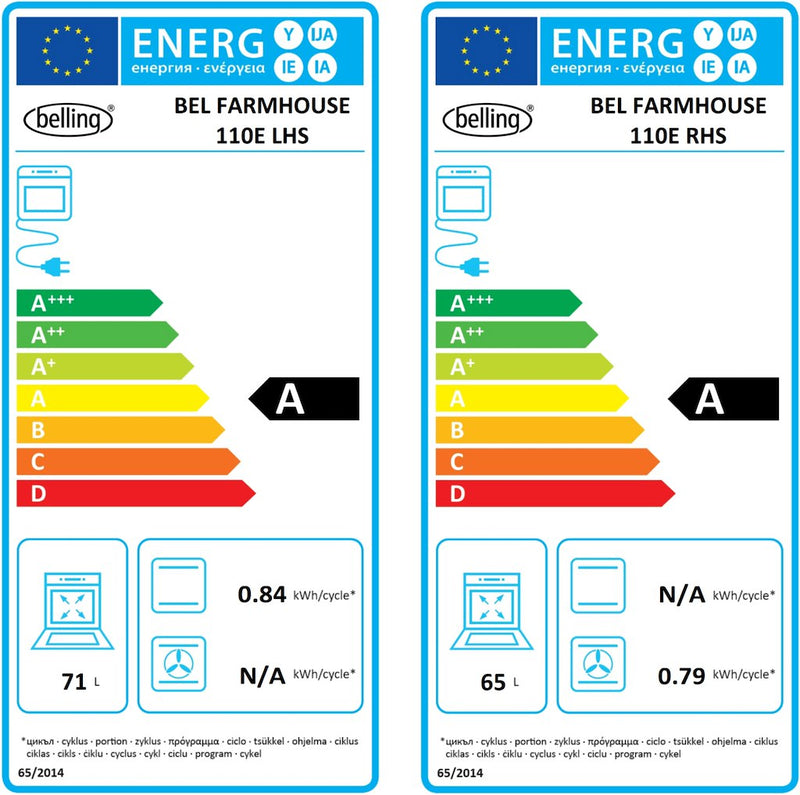 Belling  Farmhouse 110E B 110cm Electric Range Cooker (Discontinued)
