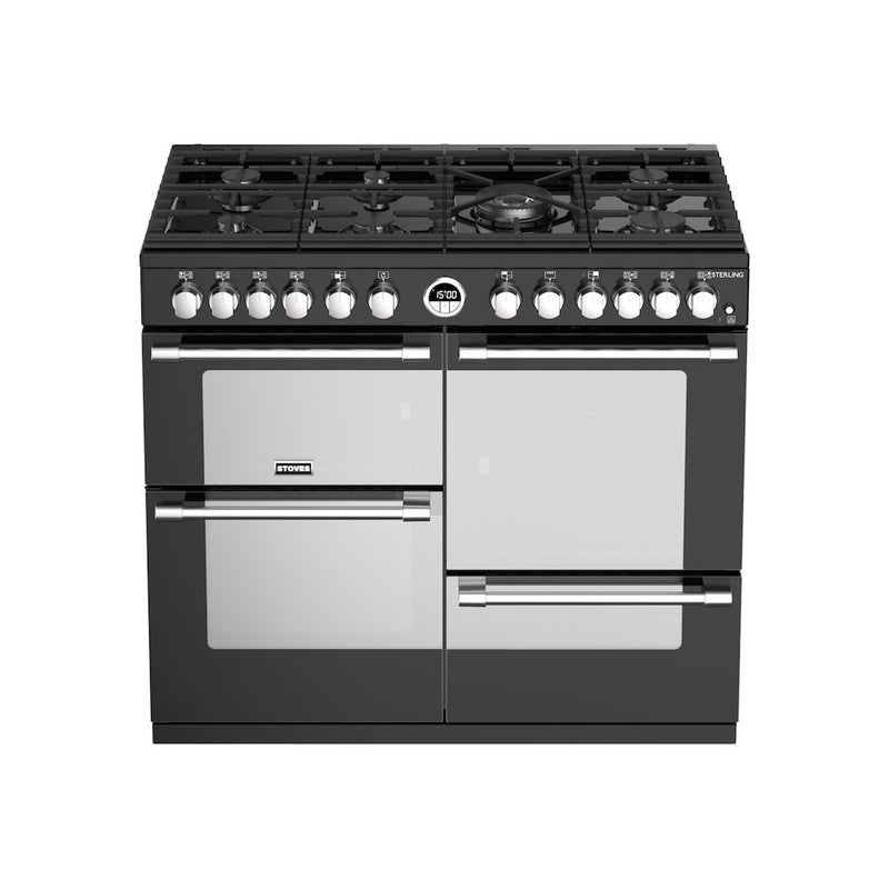 Stoves ST STER S1000DF BK 100cm Dual Fuel Range Cooker (Discontinued)