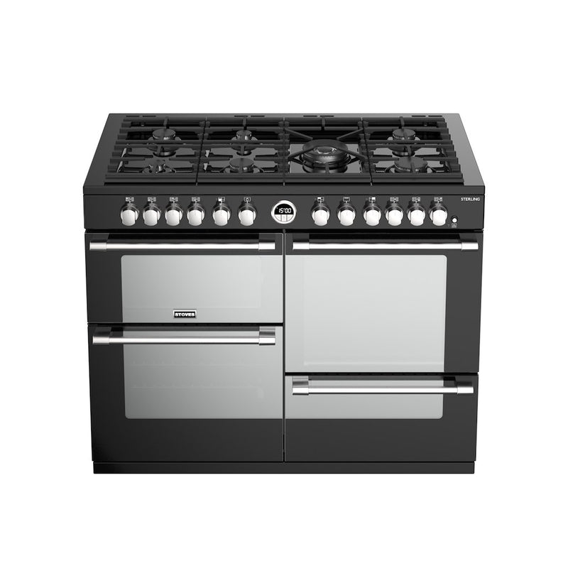 Stoves ST STER S1100DF BK 110cm Dual Fuel Range Cooker (Discontinued)
