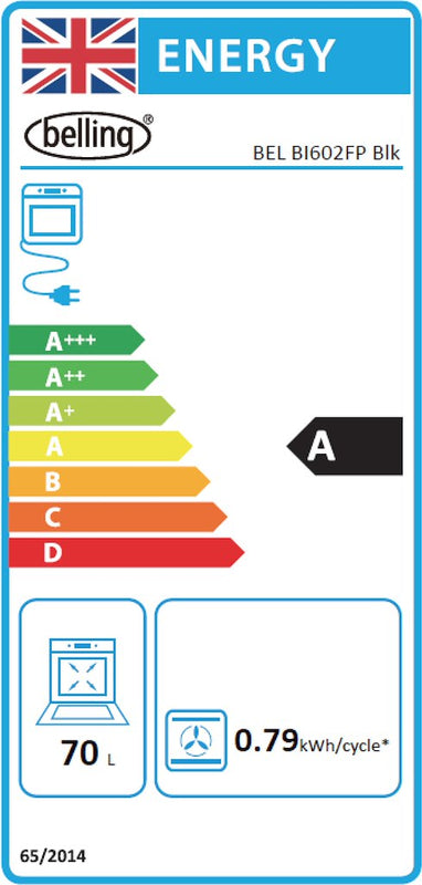 Belling BEL BI602FP BLK Built-In Single Electric Oven (Discontinued)