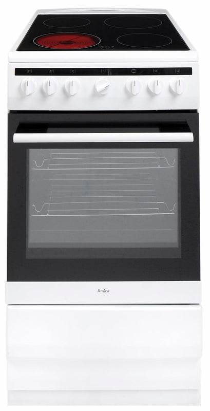 Amica 508CE2MSW 50cm Freestanding Electric Cooker with Ceramic Hob (Discontinued)
