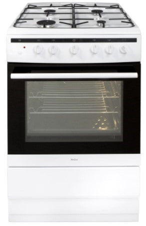 Amica 608GG5MSW 60cm Freestanding Gas Cooker with Gas Hob