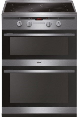 AFN6550SS 60cm Freestanding Electric Double Oven Induction Hob