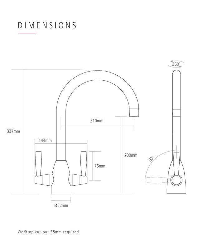 Caple AVE4/BN Single Lever Tap