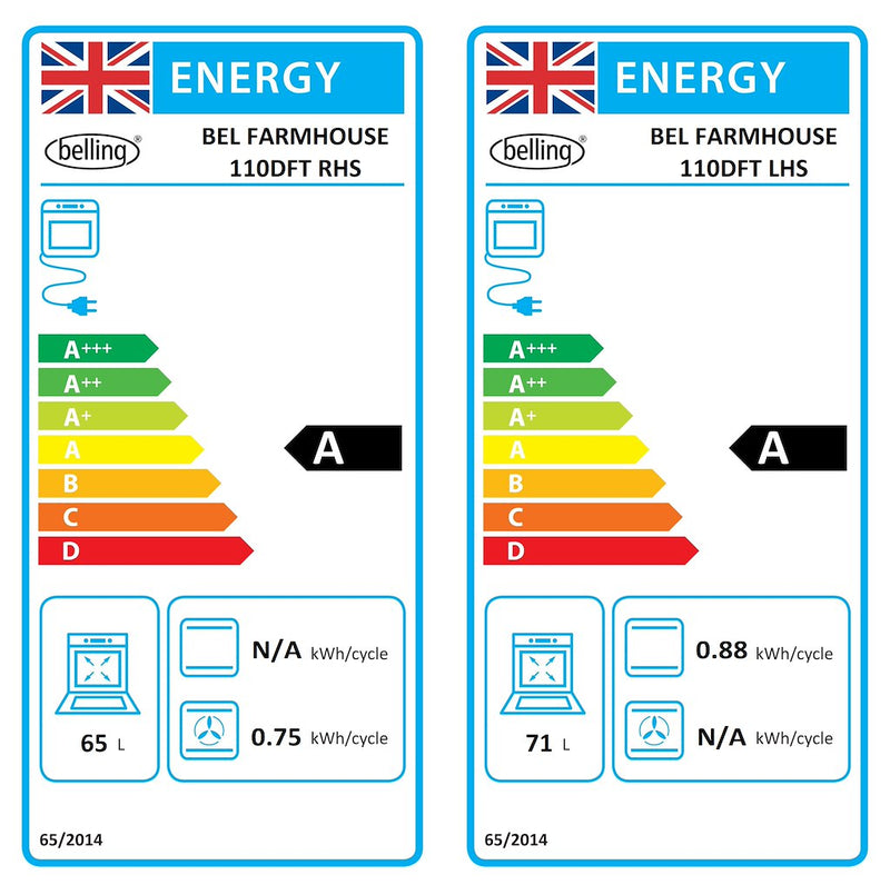 Belling  Farmhouse 110DFT S 110cm Dual Fuel Range Cooker (Discontinued)