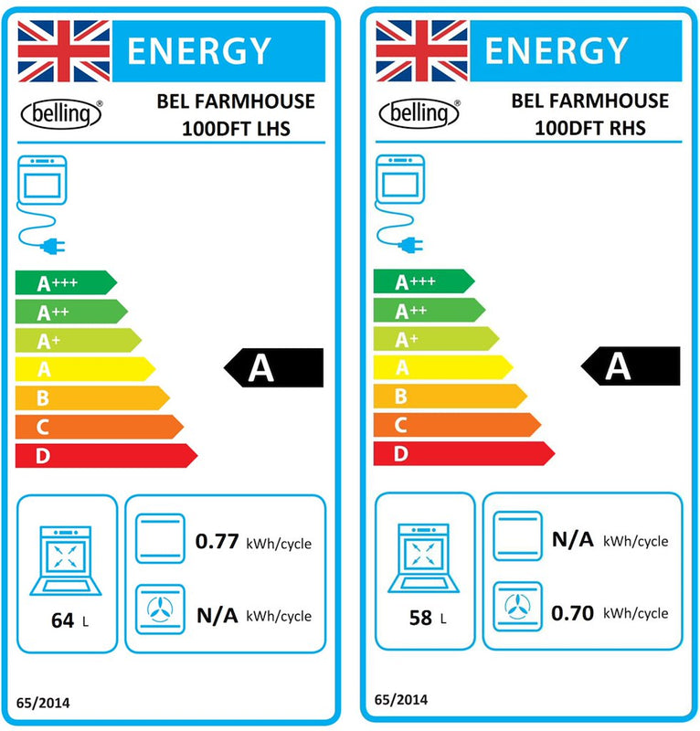 Belling  Farmhouse 100DFT S 100cm Dual Fuel Range Cooker (Discontinued)