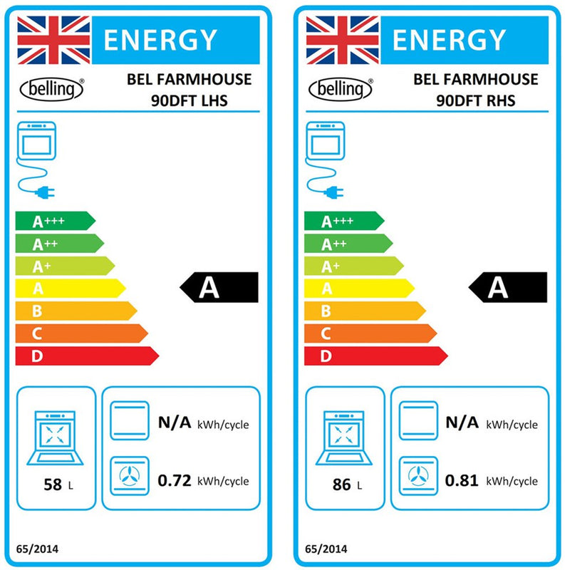 Belling  Cookcentre 90DDFT B 90cm Dual Fuel Range Cooker (Discontinued)