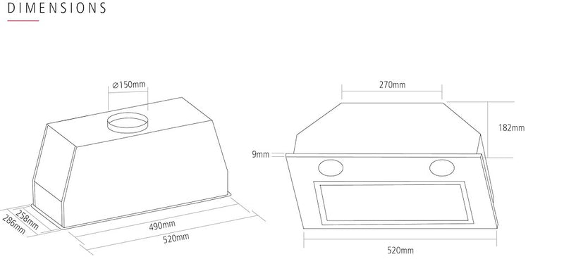 Caple BUCH Integrated Cooker Hood