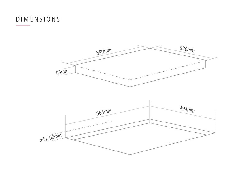 Caple C816C Ceramic Hob (Discontinued)