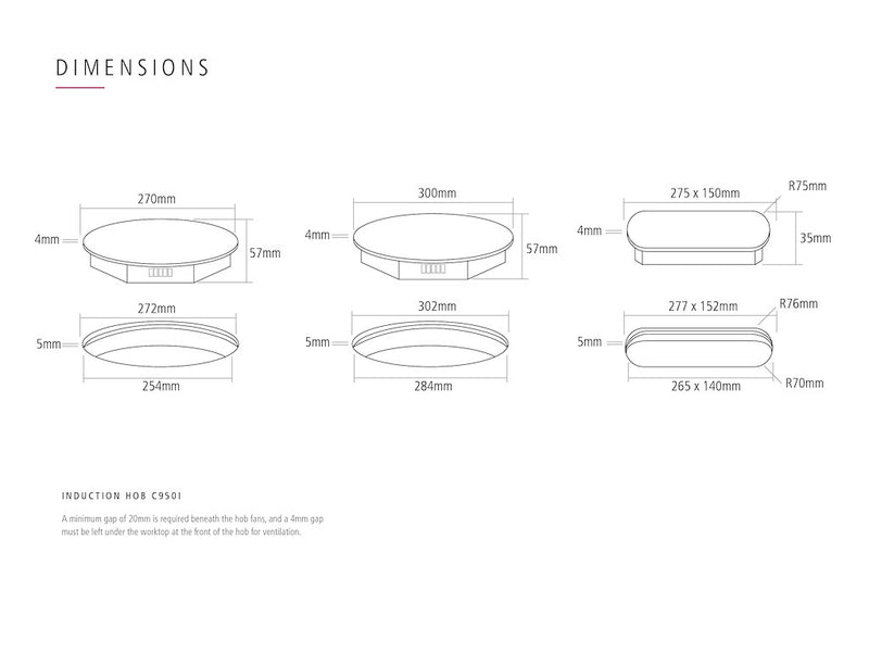 Caple C950i Induction Hob (Discontinued)