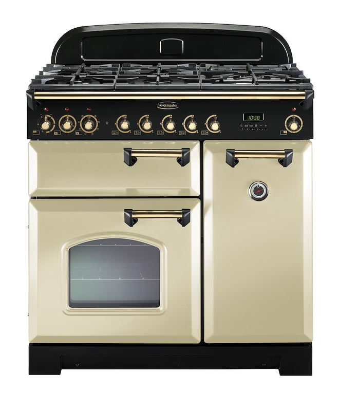 Rangemaster CDL90DFFCR/B 90cm Dual Fuel Range Cooker