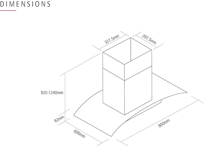 Caple CGI921 Chimney Hood