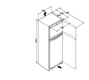 Liebherr CT2131 55cm Wide White Top Mount Fridge Freezer (Discontinued)