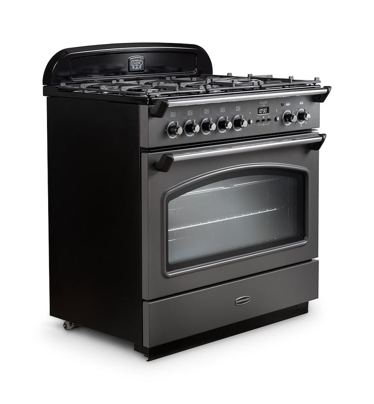 Rangemaster CLAS90FXDFFSL/B 90cm Dual Fuel Range Cooker