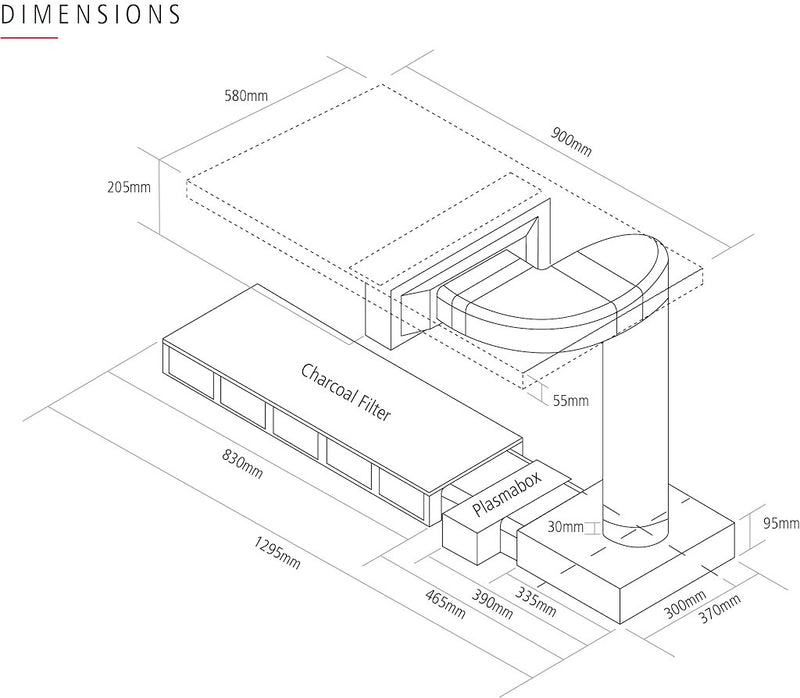 Caple DD940BK Induction Downdraft Extractor (Discontinued)