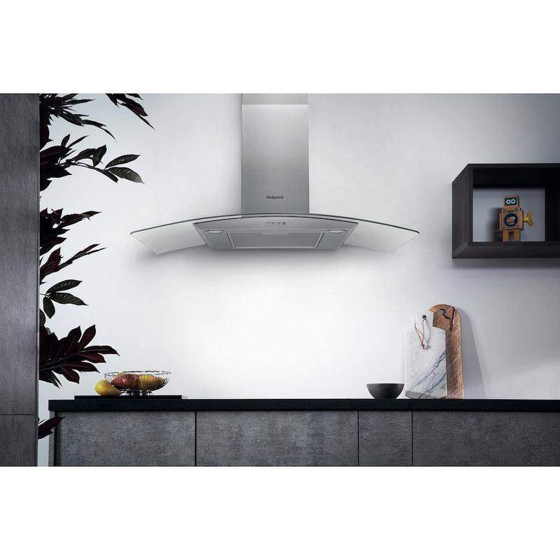 Hotpoint PHGC9.4FLMX Cooker Hood - Stainless Steel