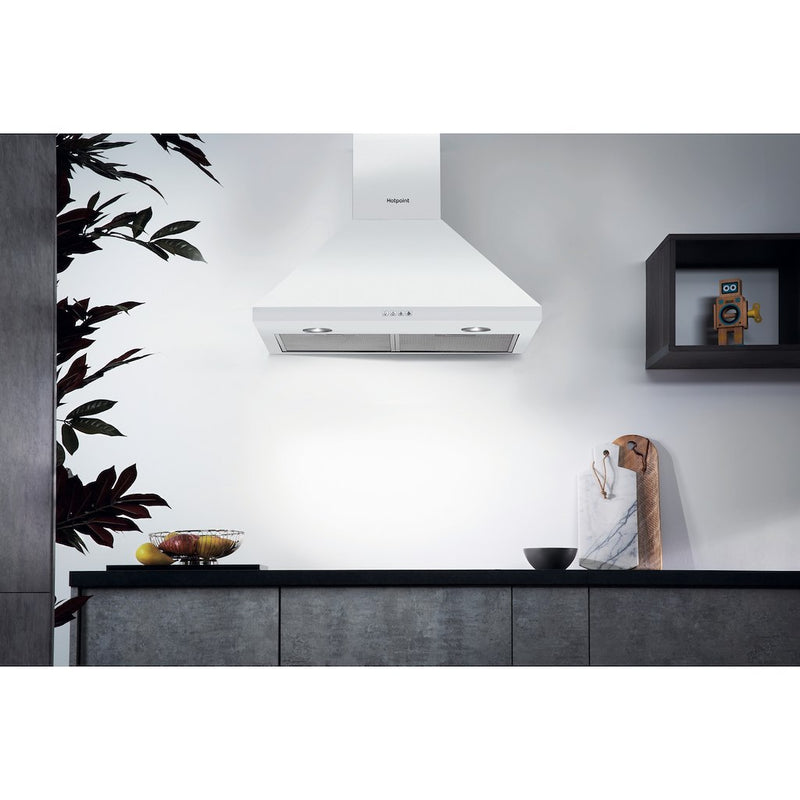 Hotpoint PHPC6.5FLMX Cooker Hood - White