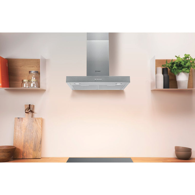 Indesit IHBS 6.5 LM X Cooker Hood - Stainless Steel