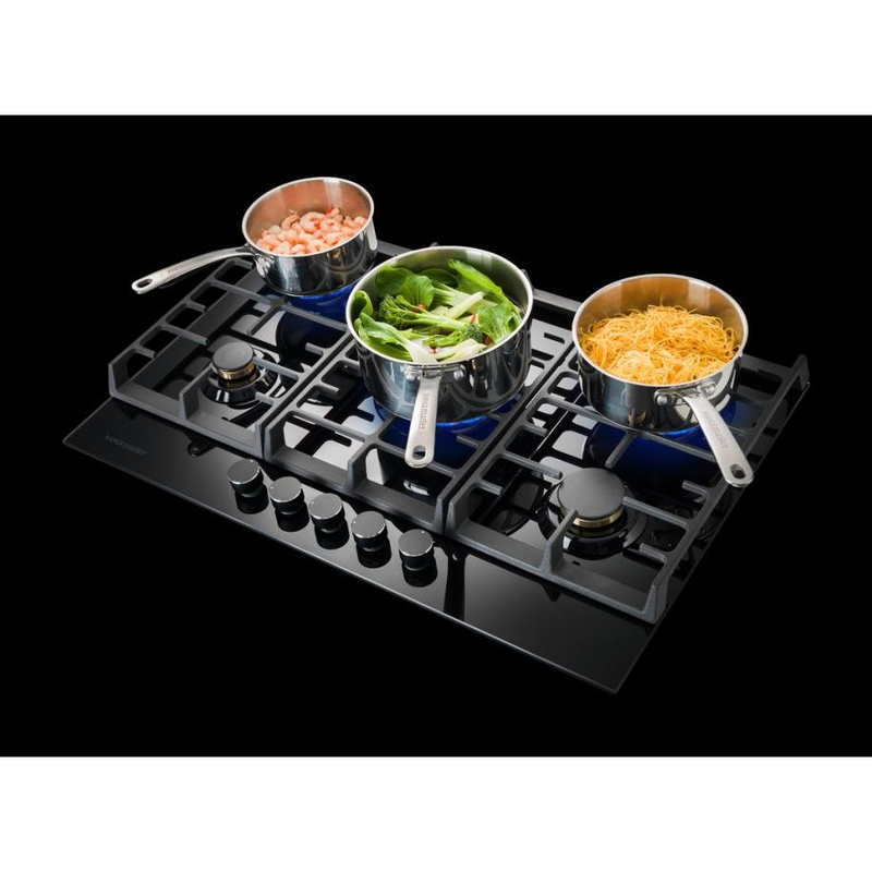 Rangemaster Eclipse ECL75HPNGFBL/BL 75cm 5 Zone Gas on Glass Hob (Discontinued)