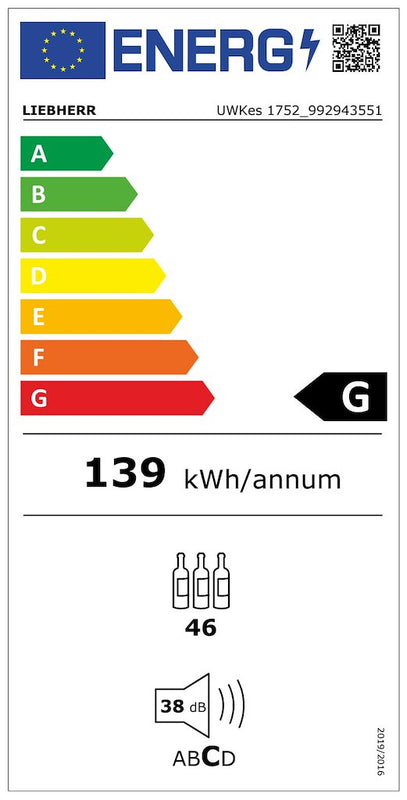 Liebherr UWKes1752 46 Bottle Wine Cabinet (Discontinued)