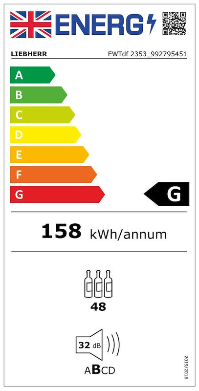 Liebherr EWTdfb2353 48 Bottle 2-Zone Built-In Wine Cabinet (Discontinued)