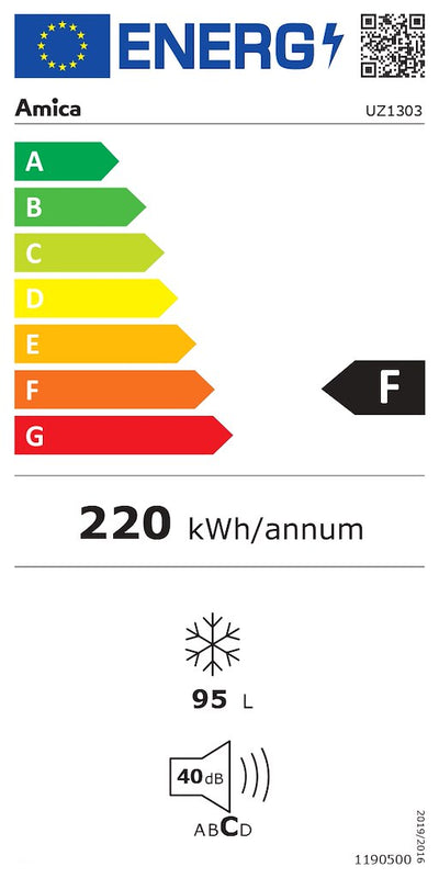 Amica UZ130.3 60cm Built Under Freezer (Discontinued)