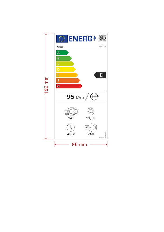 Amica ADI650 60cm Integrated Dishwasher (Discontinued)