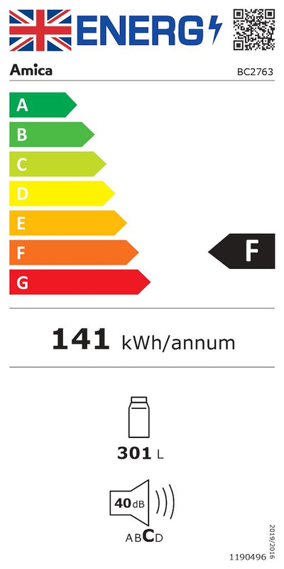 Amica BC2763 54cm Integrated Larder Fridge (Discontinued)