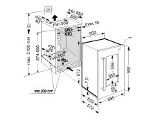Liebherr EWTdf1653 30 Bottle 2-Zone Built-In Wine Cabinet (Discontinued)