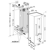 Liebherr EWTdf3553 80 Bottle 2-Zone Built-In Wine Cabinet (Discontinued)
