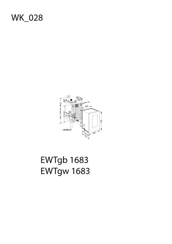 Liebherr EWTgw1683 33 Bottle 2-Zone Built-In Wine Cabinet (Discontinued)