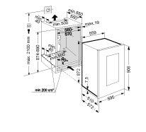 Liebherr EWTgb1683 33 Bottle 2-Zone Built-In Wine Cabinet