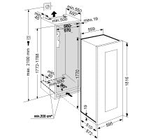 Liebherr EWTgw3583 83 Bottle 2-Zone Built-In Wine Cabinet (Discontinued)